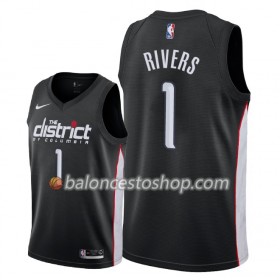 Camiseta Hombre NBA Washington Wizards Austin Rivers 1 2018-19 Nike City Edition Negro Swingman